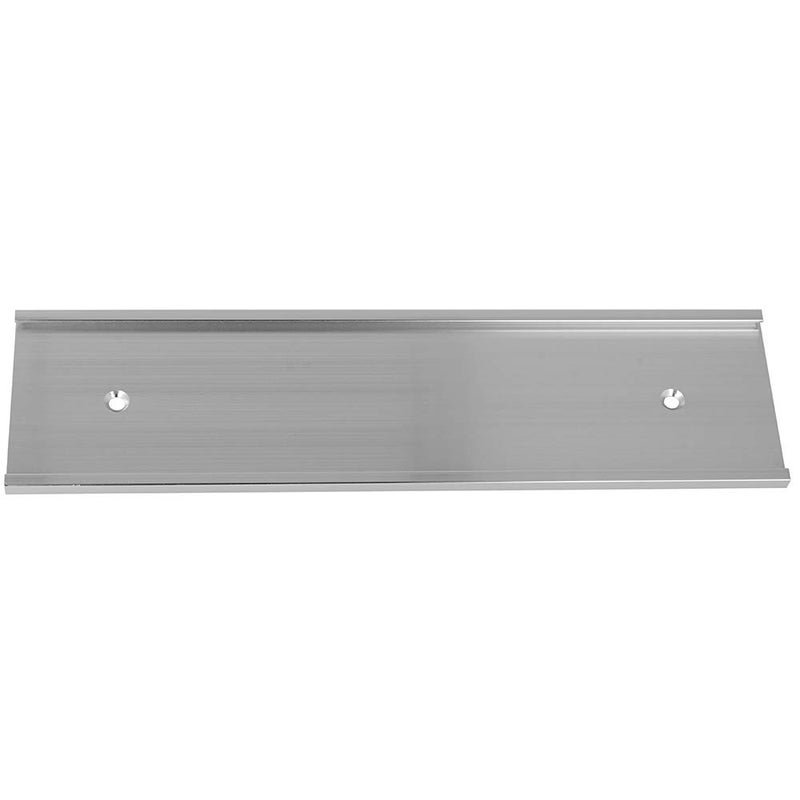 ExcelMark 2"x 8"Aluminum Wall Mounted Name Plate Holder - Office Business Door Sign Holder - Wall or Door - Silver - Image 2